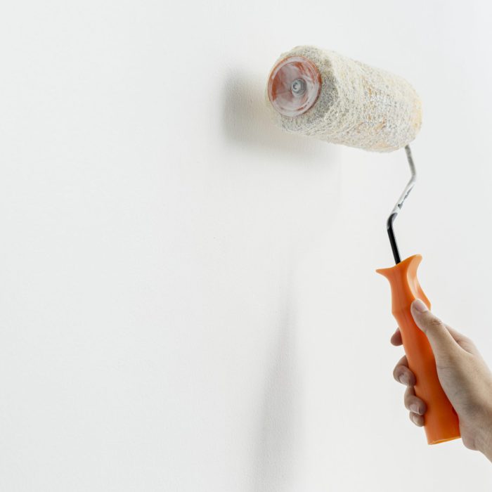 Hand Painting wall white